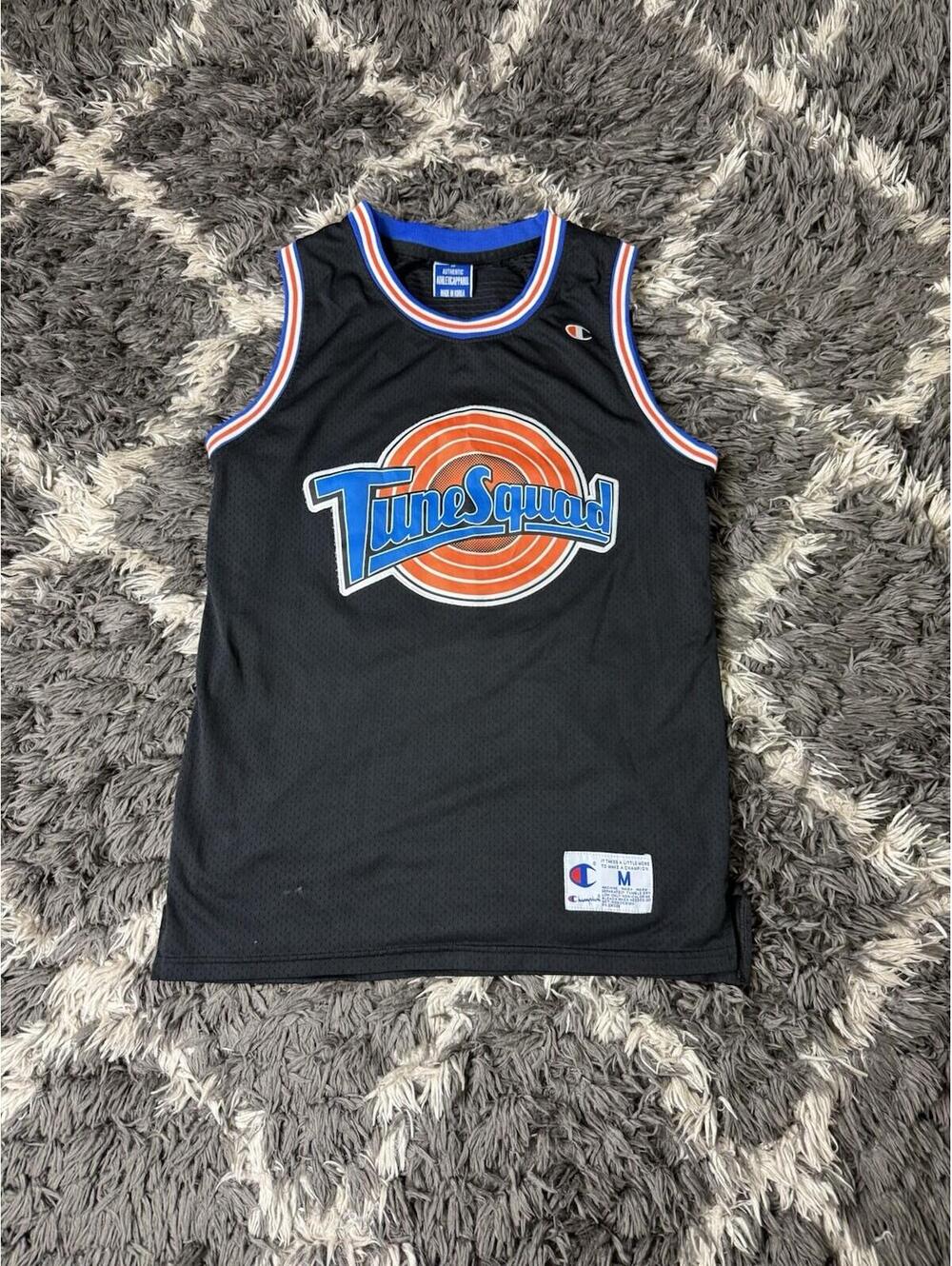VTG Champion Space Jam Tune Squad Jersey M Lola Bunny 10 Black Mesh Basketball